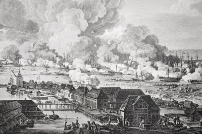The Battle of Copenhagen, 2nd April 1801 by Christian August Lorentzen